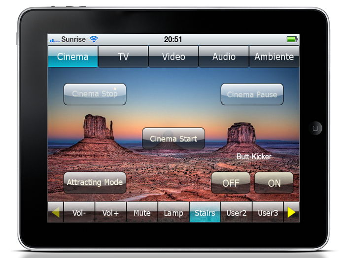 iPad-Visualisierung-Home-Cinema-Kino-Starten